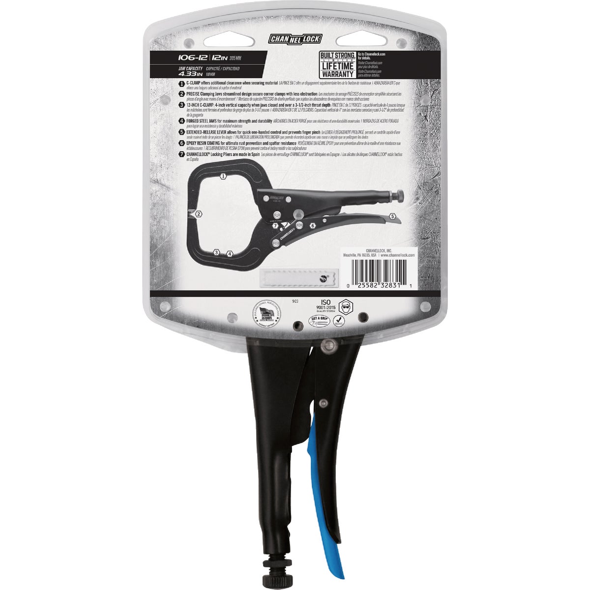Channellock 12 In. C-Clamp Locking Pliers Image 5