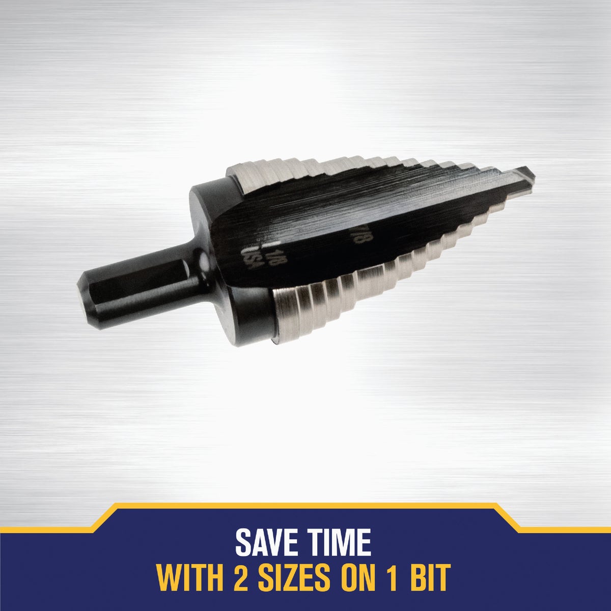 Irwin Unibit 7/8 In. & 1-1/8 In. #9 Step Drill Bit, 2 Steps Image 6