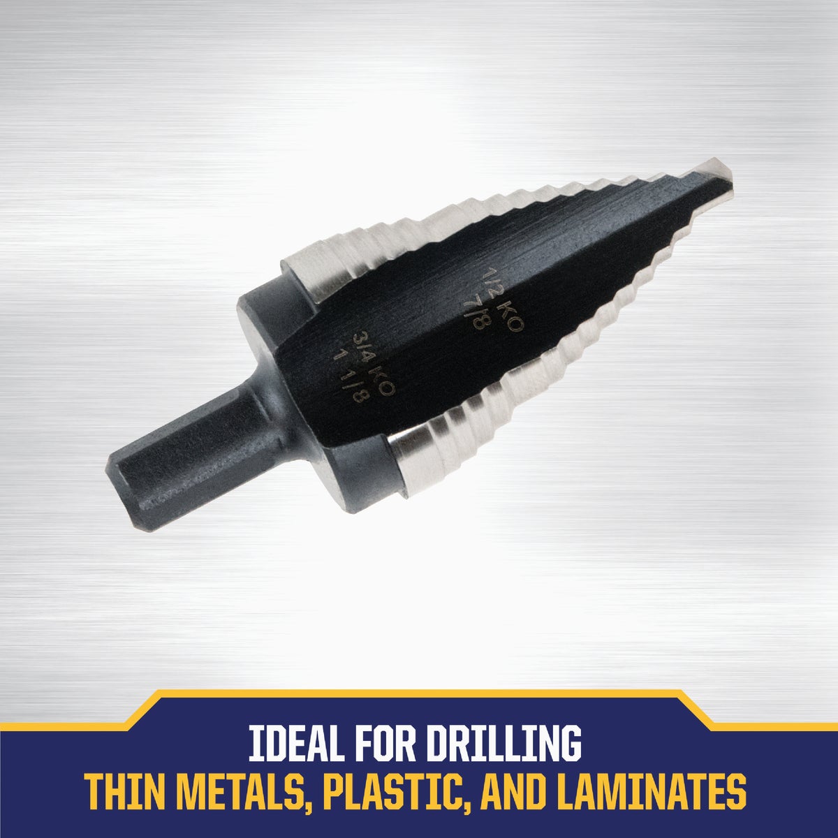 Irwin Unibit 7/8 In. & 1-1/8 In. #9 Step Drill Bit, 2 Steps Image 3