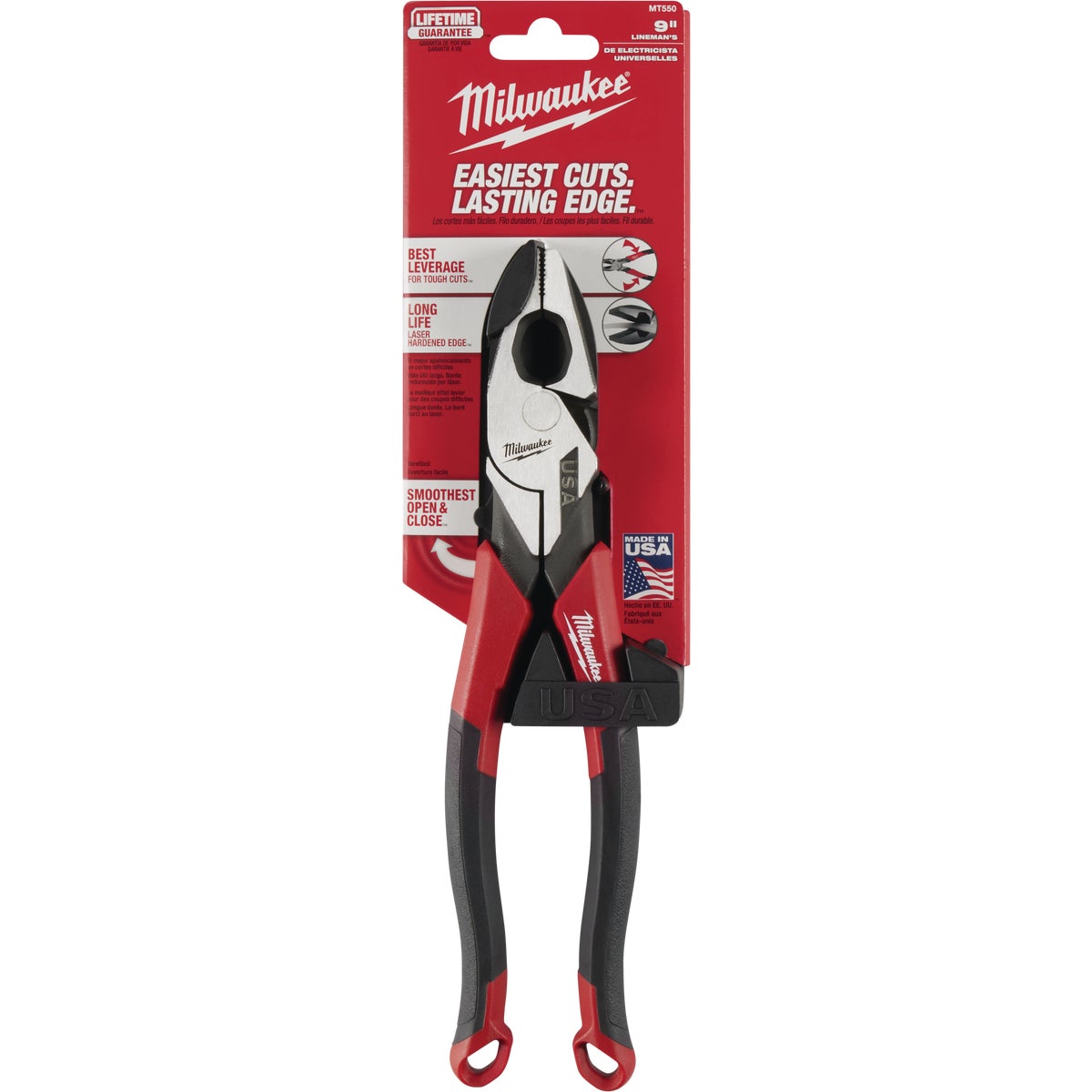 Milwaukee 9 In. Comfort Grip Linesman Pliers Image 7