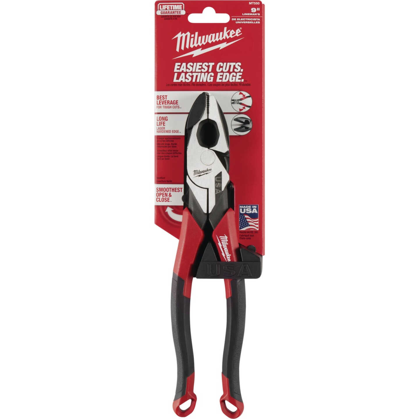 Milwaukee 9 In. Comfort Grip Linesman Pliers Image 7
