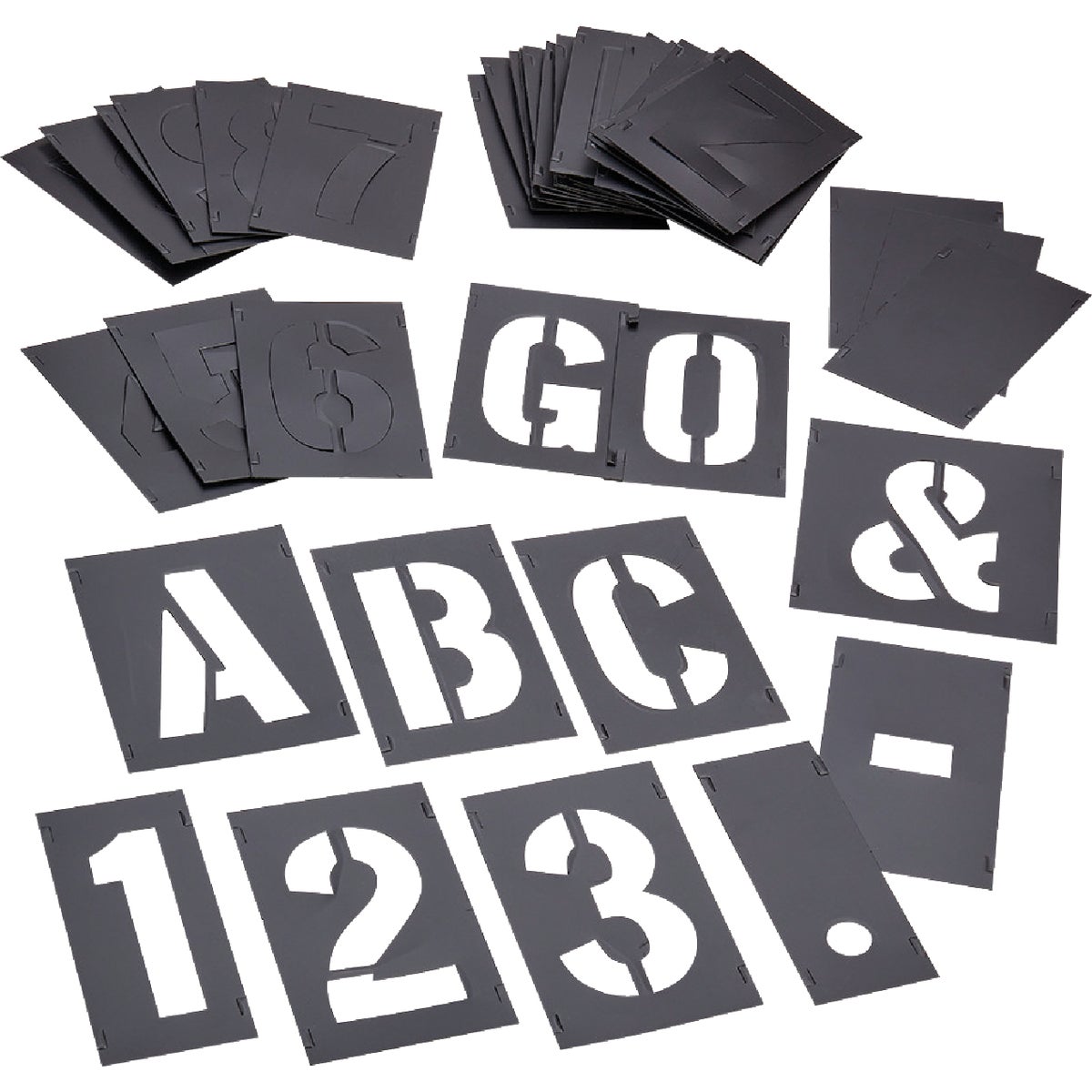 C.H. Hanson 3 In. Plastic Stencil Set (46 Piece) Image 5