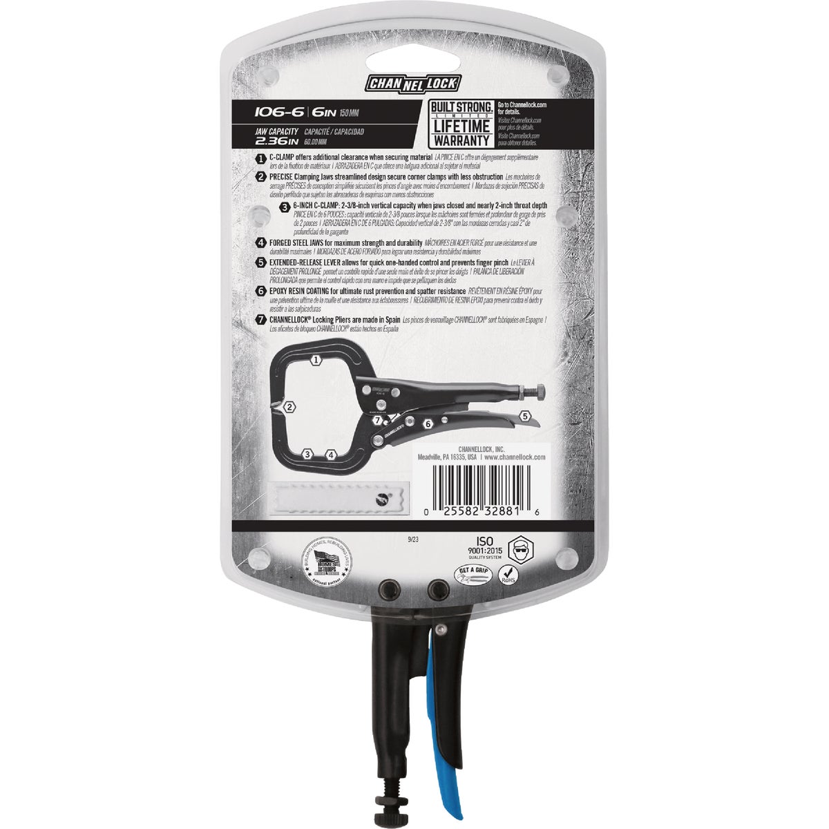 Channellock 6 In. C-Clamp Locking Pliers Image 4