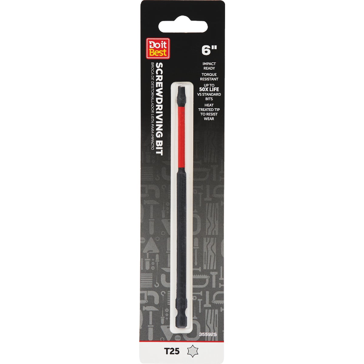 Do it Best 6 In. T25 Torx Impact Ready Screwdriver Bit Image 1