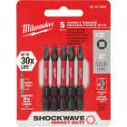 Milwaukee SHOCKWAVE #2 Square Recess 2 In. Power Impact Screwdriver Bit Image 1