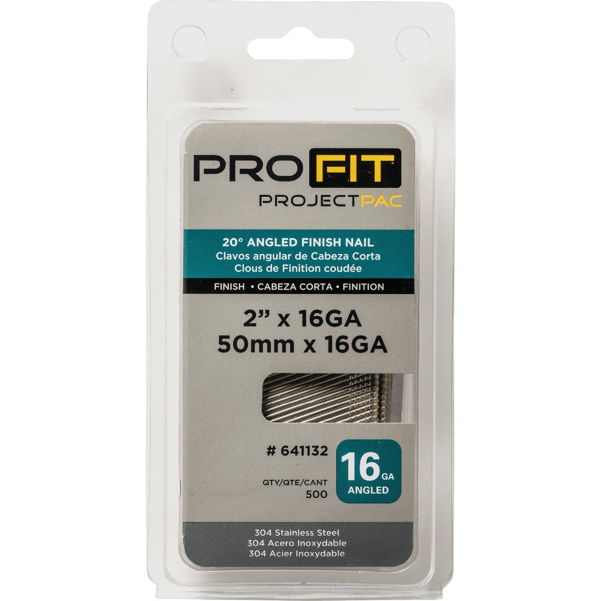 Pro-Fit 2 In. 16 Gauge Stainless Steel 20 Degree Angled Finish Nails (500 Ct.) Image 2