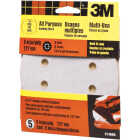 3M 5 In. 120-Grit 8-Hole Pattern Vented Sanding Disc with Hook and Loop Backing (5-Pack) Image 1