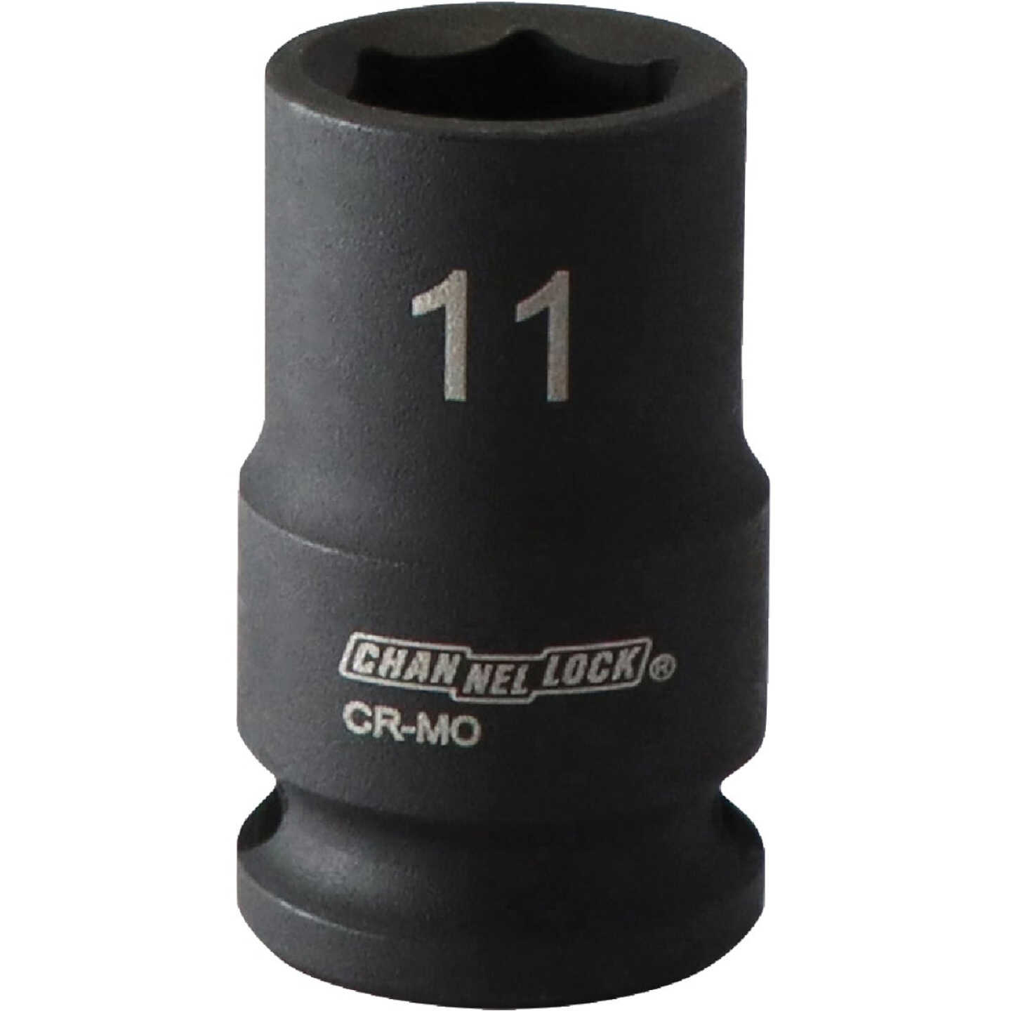 Channellock 3/8 In. Drive 11 mm 6-Point Shallow Metric Impact Socket Image 1