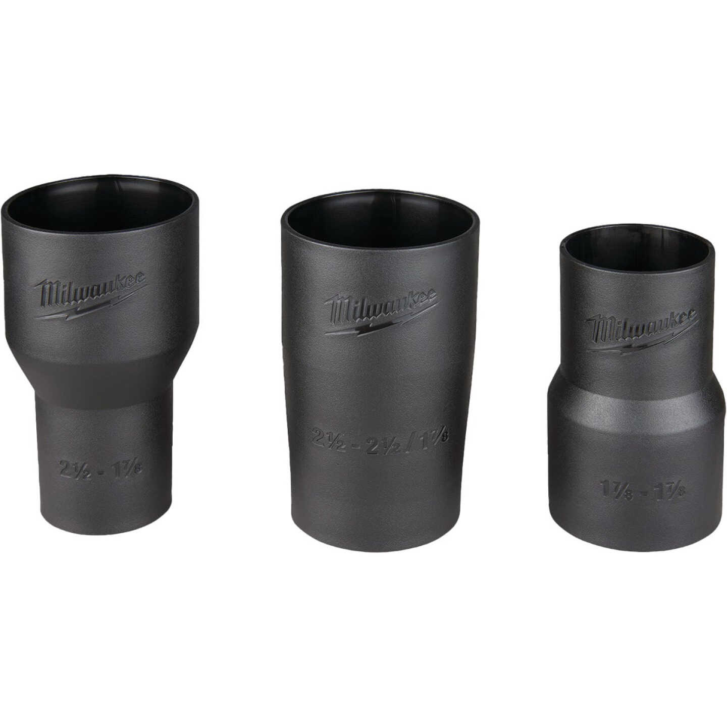 Milwaukee Black Plastic Hose and Accessory Vacuum Conversion Fitting Kit (3-Piece) Image 5