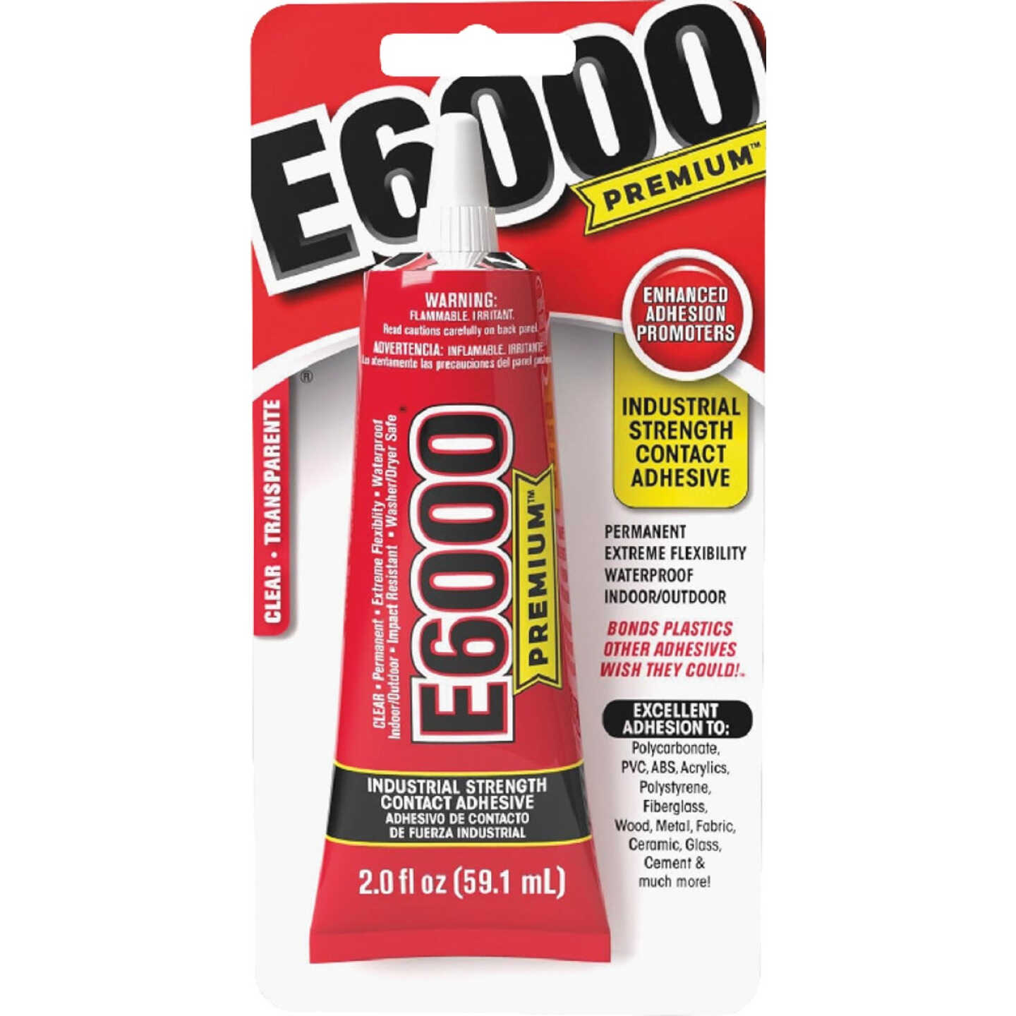E6000 PREMIUM 2 Oz. Clear Adhesive with Nozzle Tip Image 1