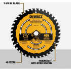 DEWALT 7-1/4 In. 40-Tooth Circular Saw Blade, Bulk Image 2