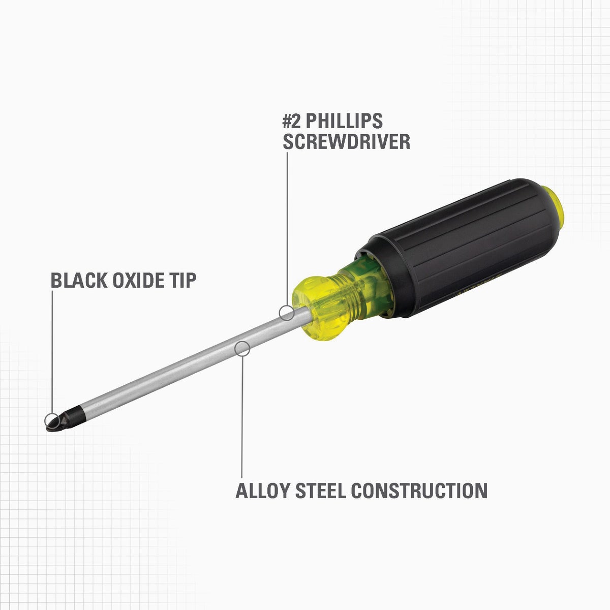 Stanley #1 x 3 In. Vinyl Grip Phillips Screwdriver Image 2