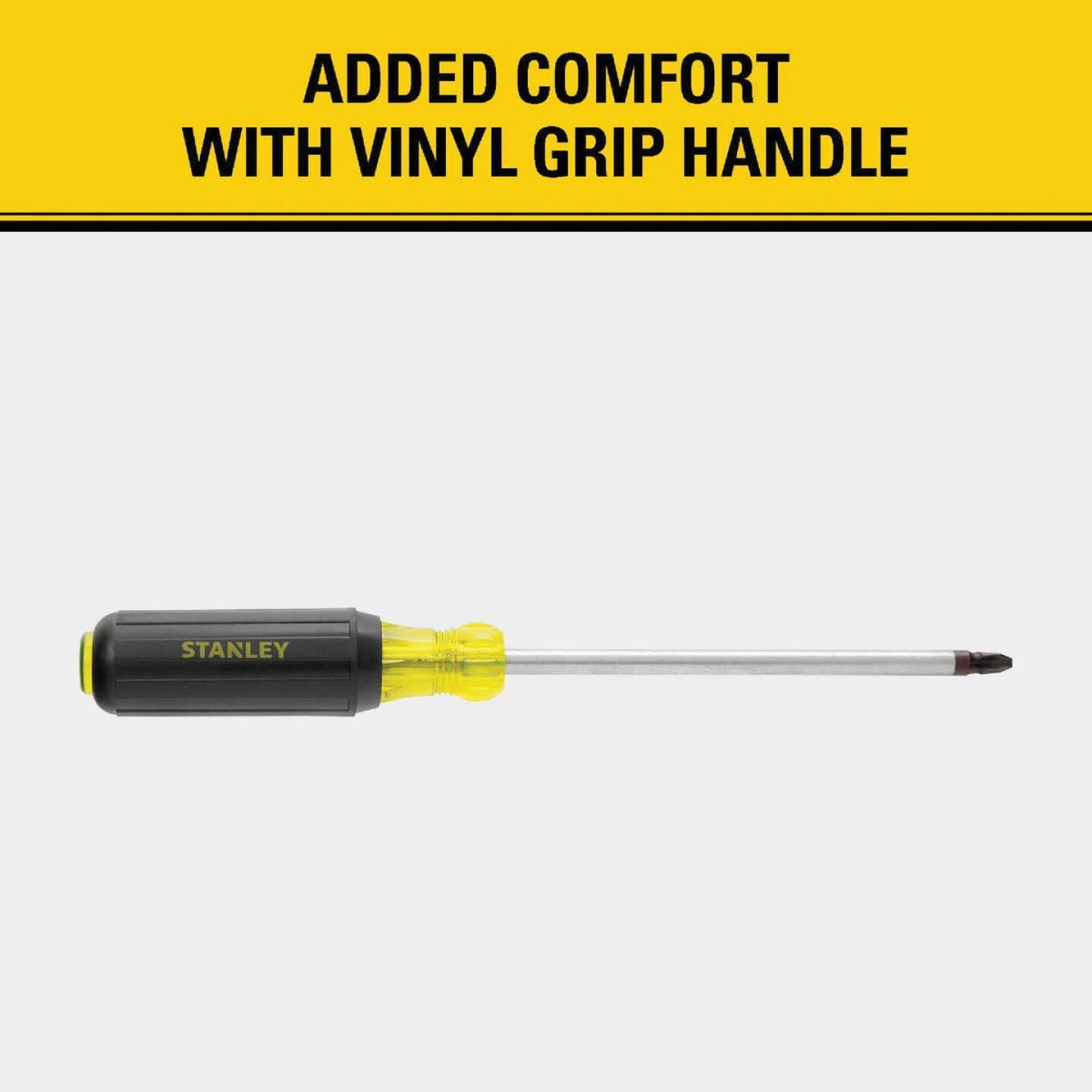 Stanley #3 x 6 In. Vinyl Grip Phillips Screwdriver Image 4