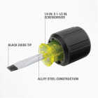 Stanley 1/4 In. x 1-1/2 In. Stubby Vinyl Grip Slotted Screwdriver Image 2