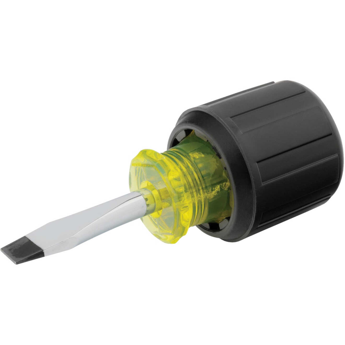 Stanley 1/4 In. x 1-1/2 In. Stubby Vinyl Grip Slotted Screwdriver Image 1