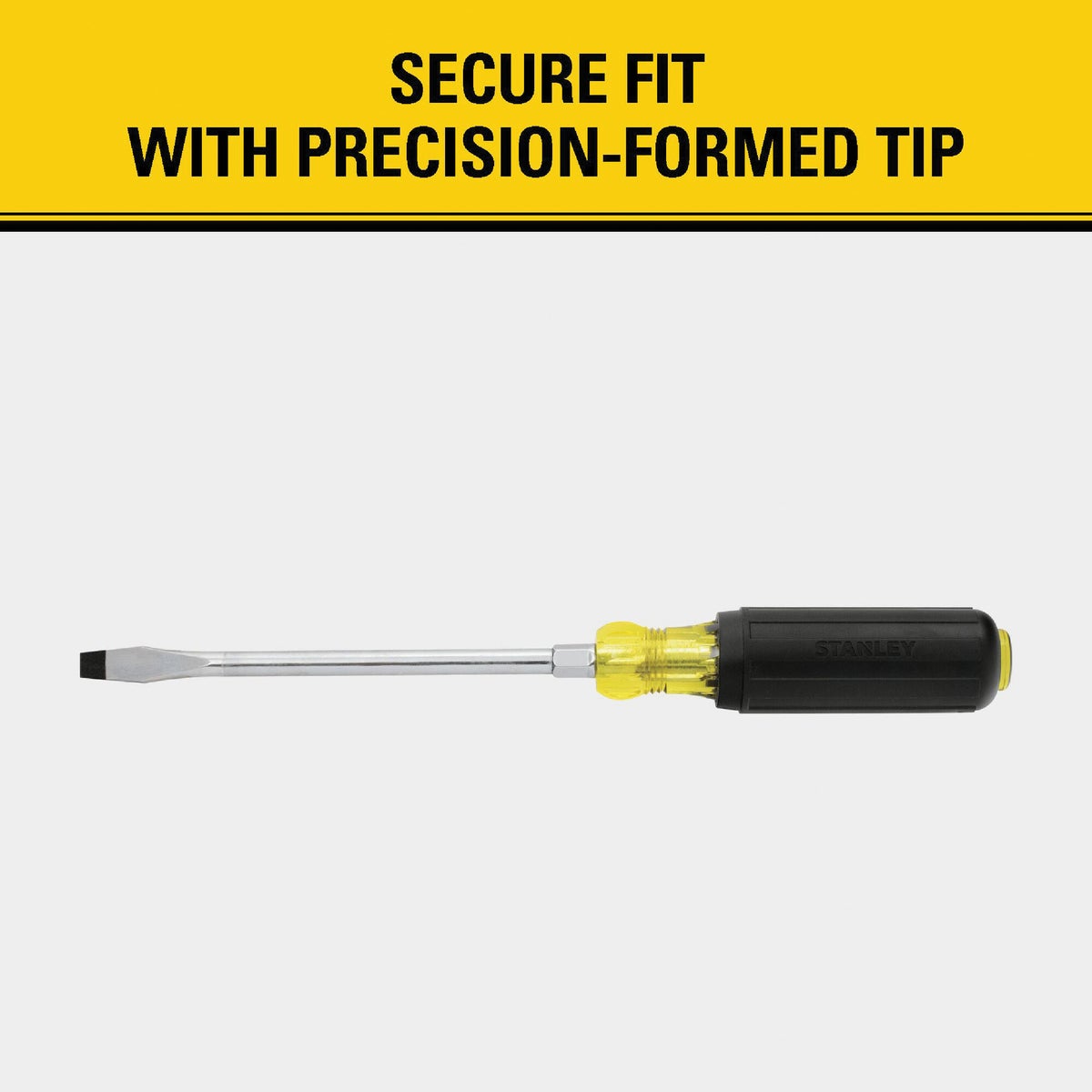 Stanley 5/16 In. x 6 In. Standard Vinyl Grip Slotted Screwdriver Image 3