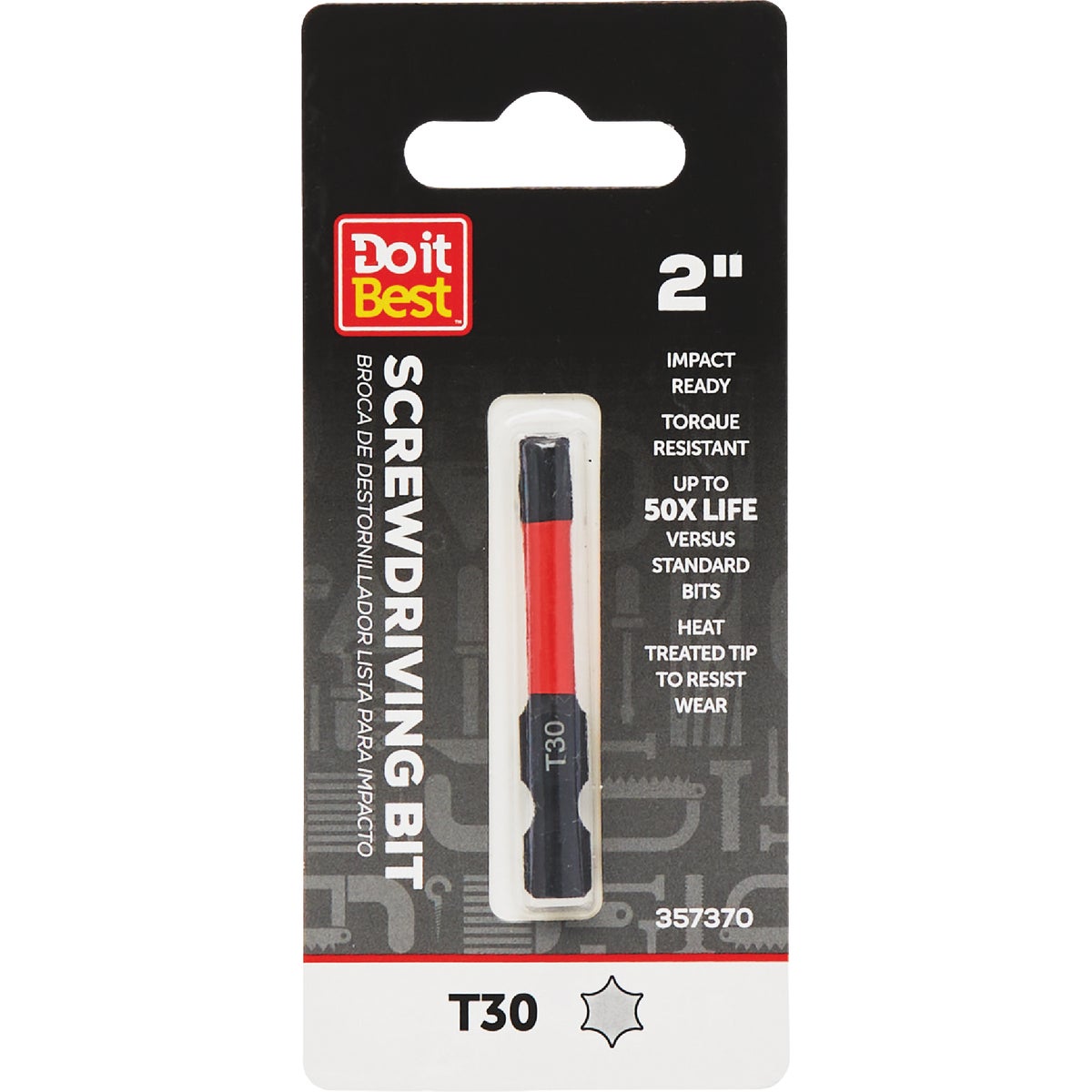 Do it Best 2 In. T30 Torx Impact Ready Screwdriver Bit Image 1