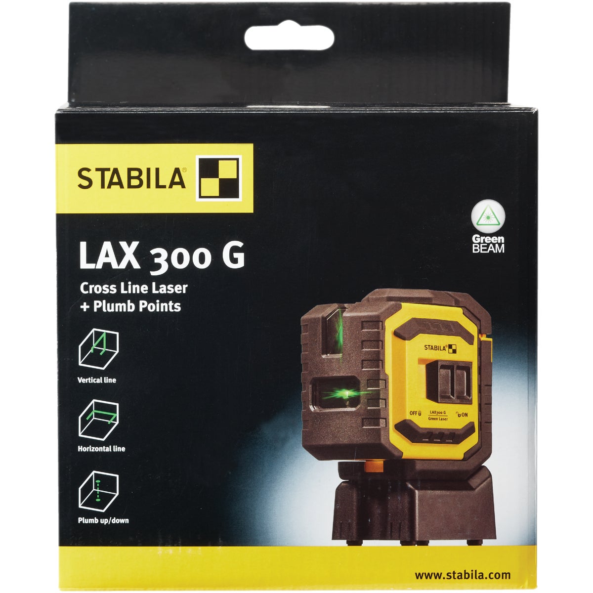 Stabila Green Cross Line & Plumb Points Laser Level Image 2