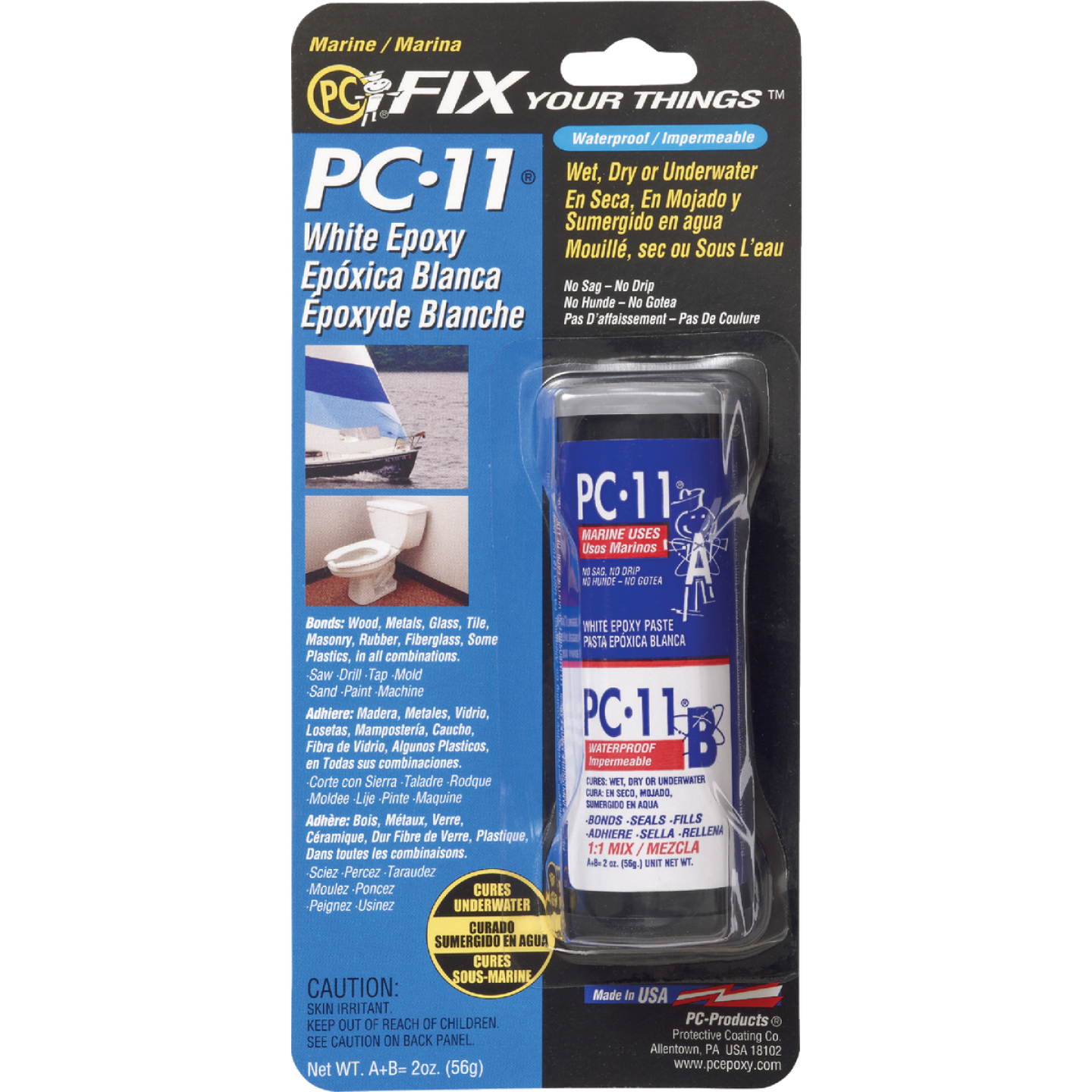 PC-11 2 Oz. White Epoxy Paste Image 1
