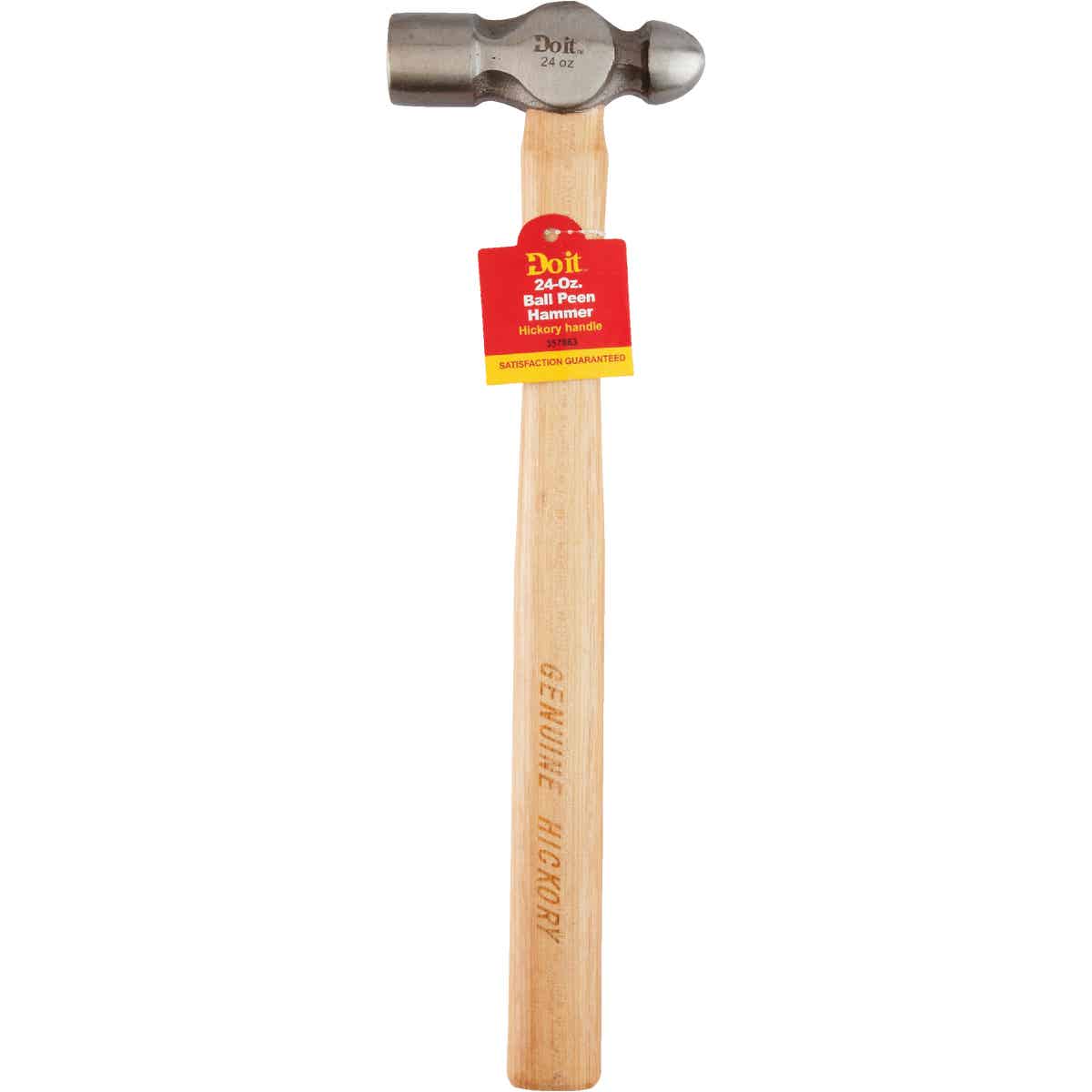 Do it 24 Oz. Steel Ball Peen Hammer with Hickory Handle Image 2