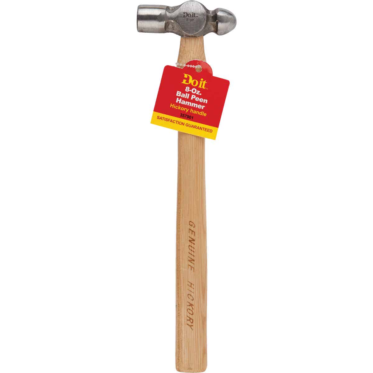Do it 8 Oz. Steel Ball Peen Hammer with Hickory Handle Image 2