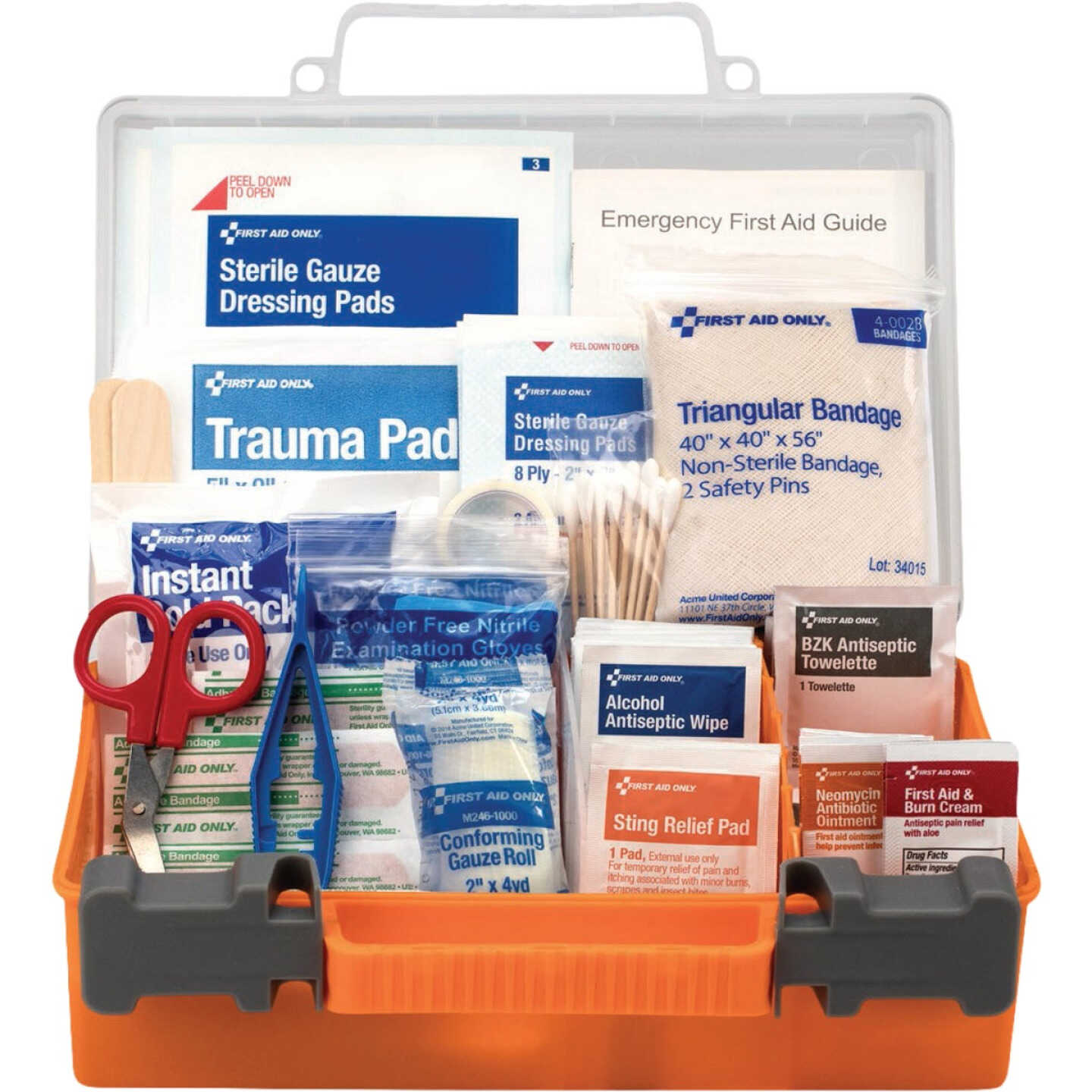First Aid Only Clear Front Cover First Aid Kit (118-Piece) Image 3