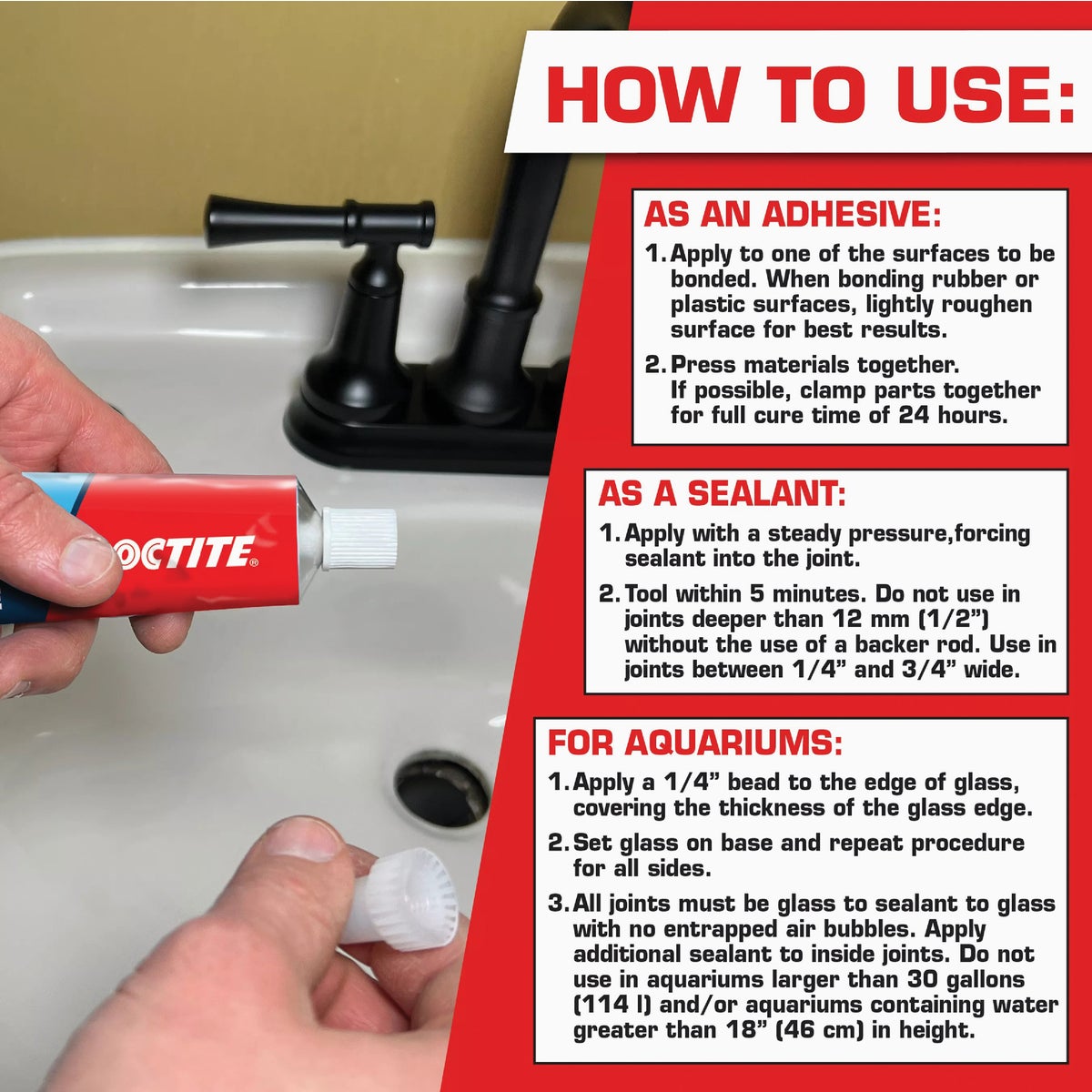Loctite 2.7 Oz. Clear Silicone Sealant Image 3