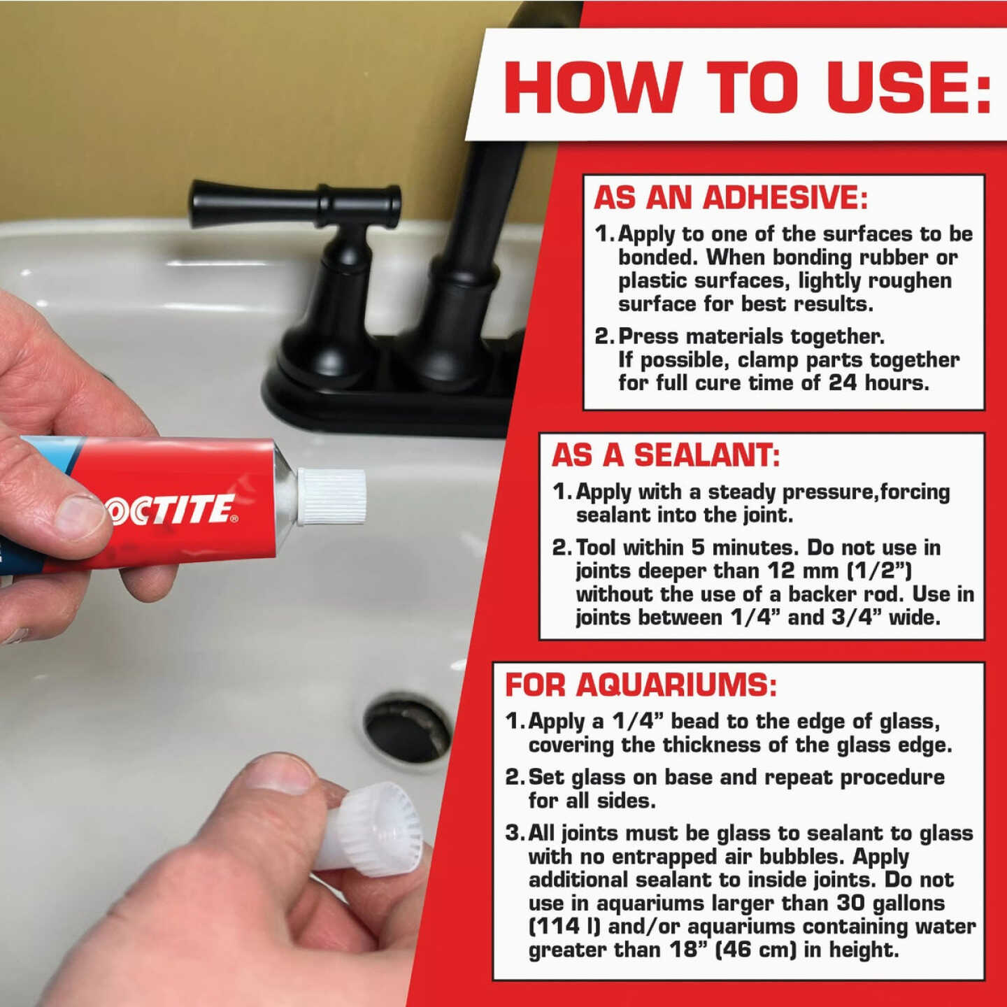 Loctite 2.7 Oz. Clear Silicone Sealant Image 3