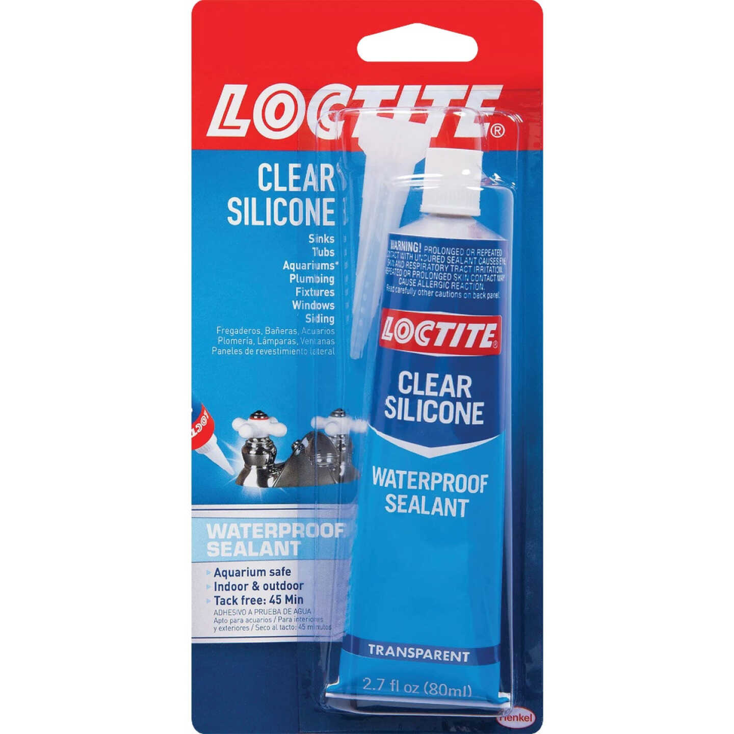 Loctite 2.7 Oz. Clear Silicone Sealant Image 1