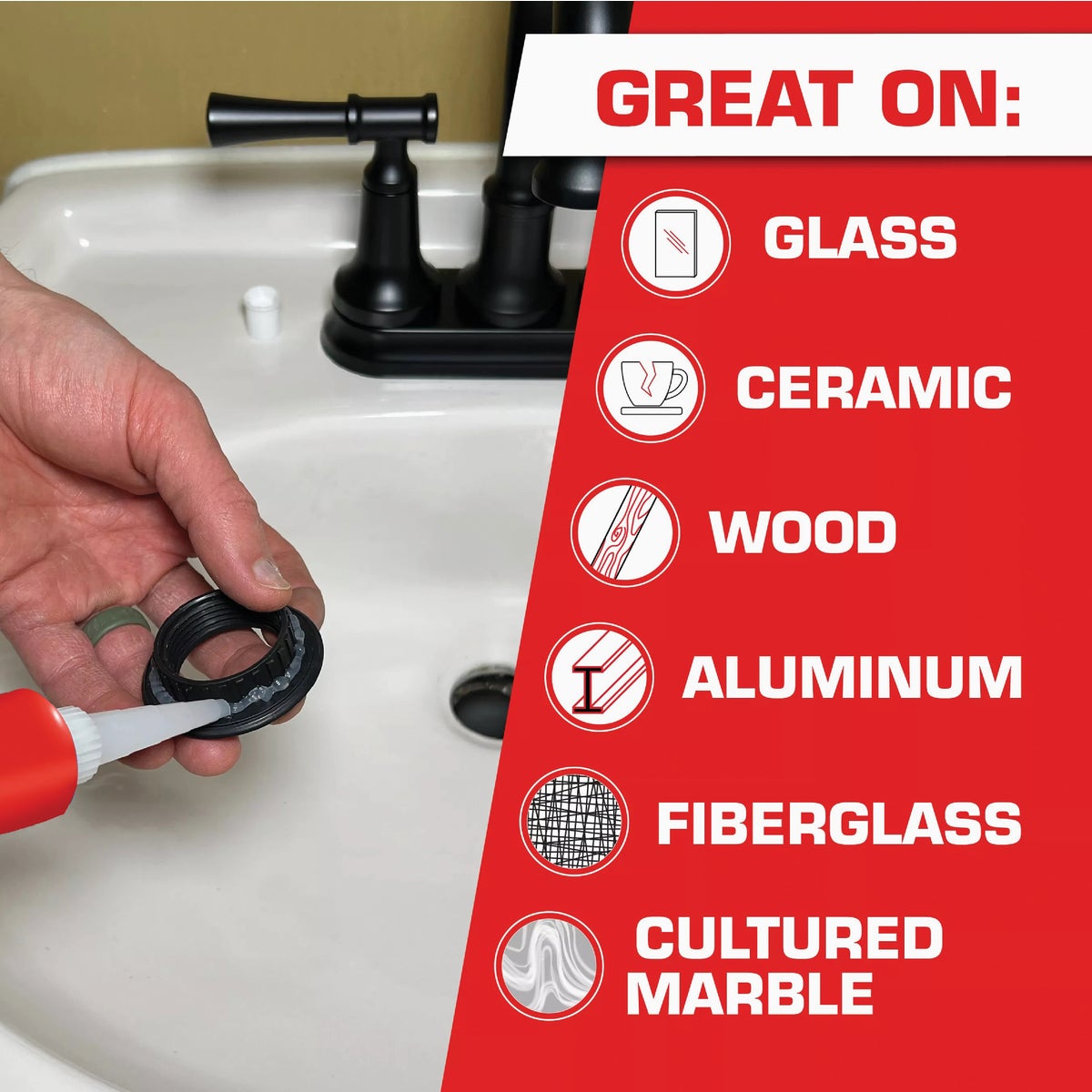 Loctite 2.7 Oz. Clear Silicone Sealant Image 4