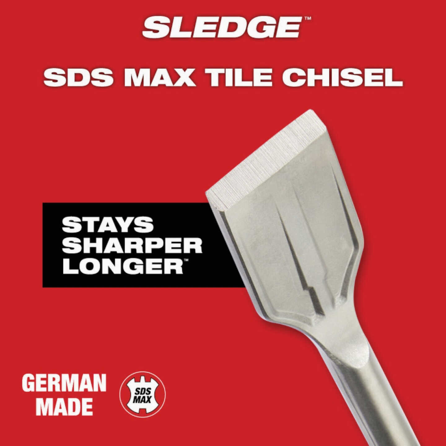 Milwaukee SLEDGE SDS-MAX 2 In. x 15 In. Tile Chisel Image 6