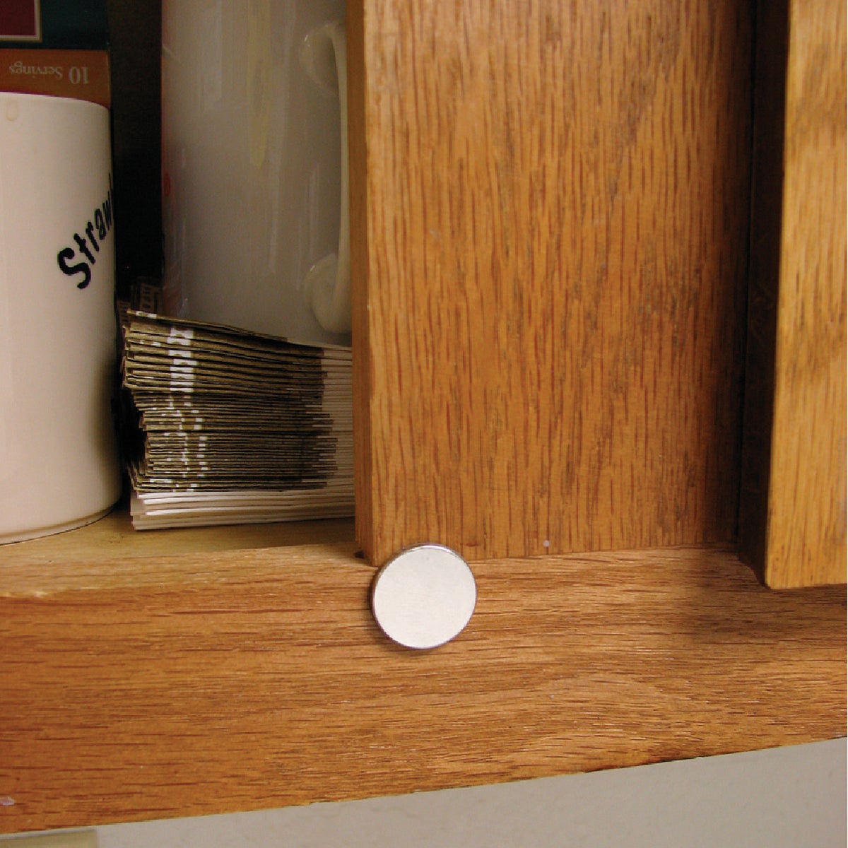 MagnetSource 3.91 Lb. Capacity Neodymium Disc Magnet with Adhesive (5-Pack) Image 2