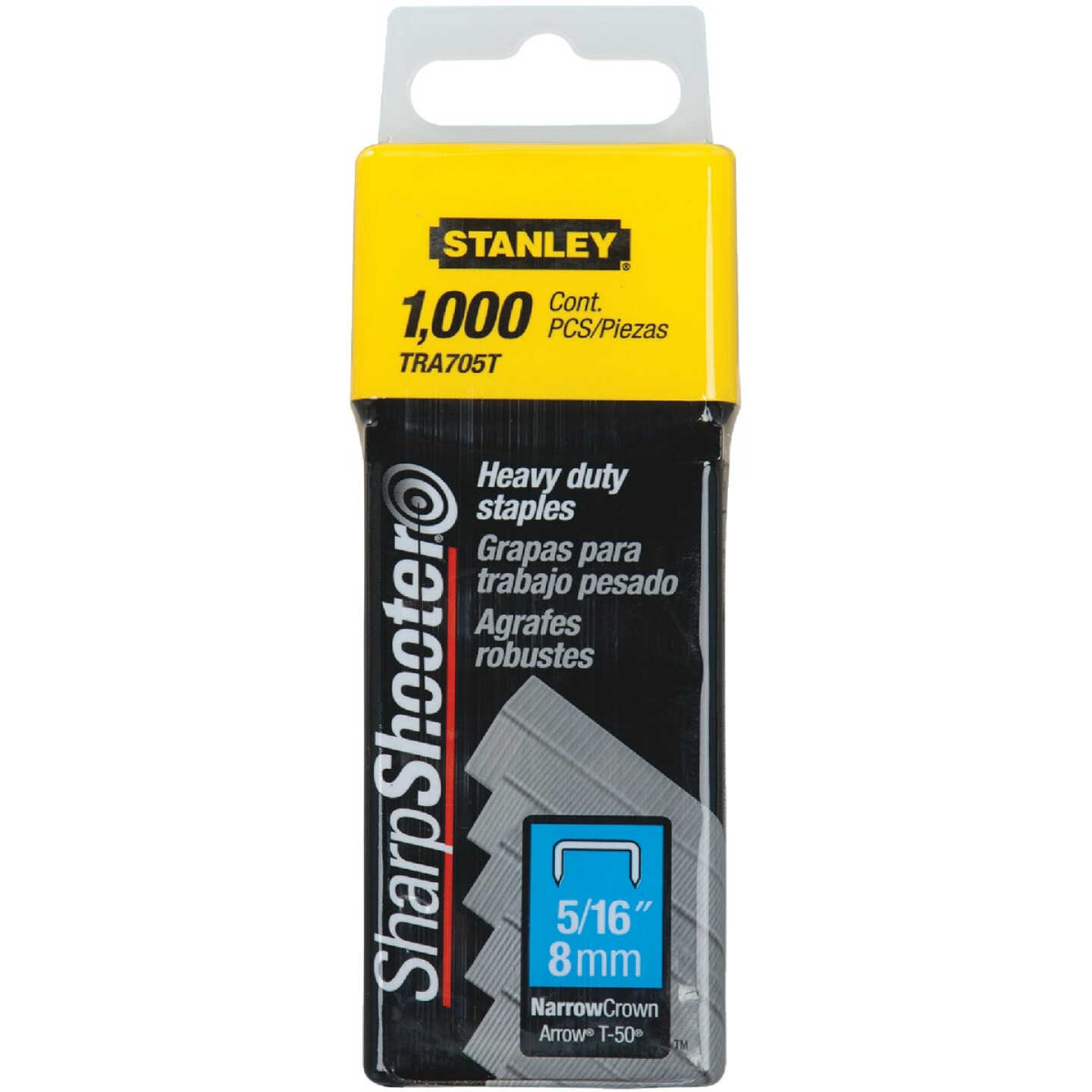 Stanley SharpShooter Heavy-Duty Narrow Crown Staple, 5/16 In. (1000-Pack) Image 1
