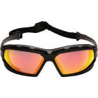 Pyramex Highlander Plus Black & Gray Frame Safety Glasses with Sky Red Mirror Anti-Fog Lenses Image 1