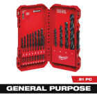 Milwaukee THUNDERBOLT 21-Piece Black Oxide Drill Bit Set, 1/16 In. thru 1/2 In. Image 1