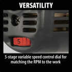 Makita 6 In. 13-Amp SJS High-Power Angle Grinder with Lock On Image 6