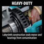 Makita 6 In. 13-Amp SJS High-Power Angle Grinder with Lock On Image 9