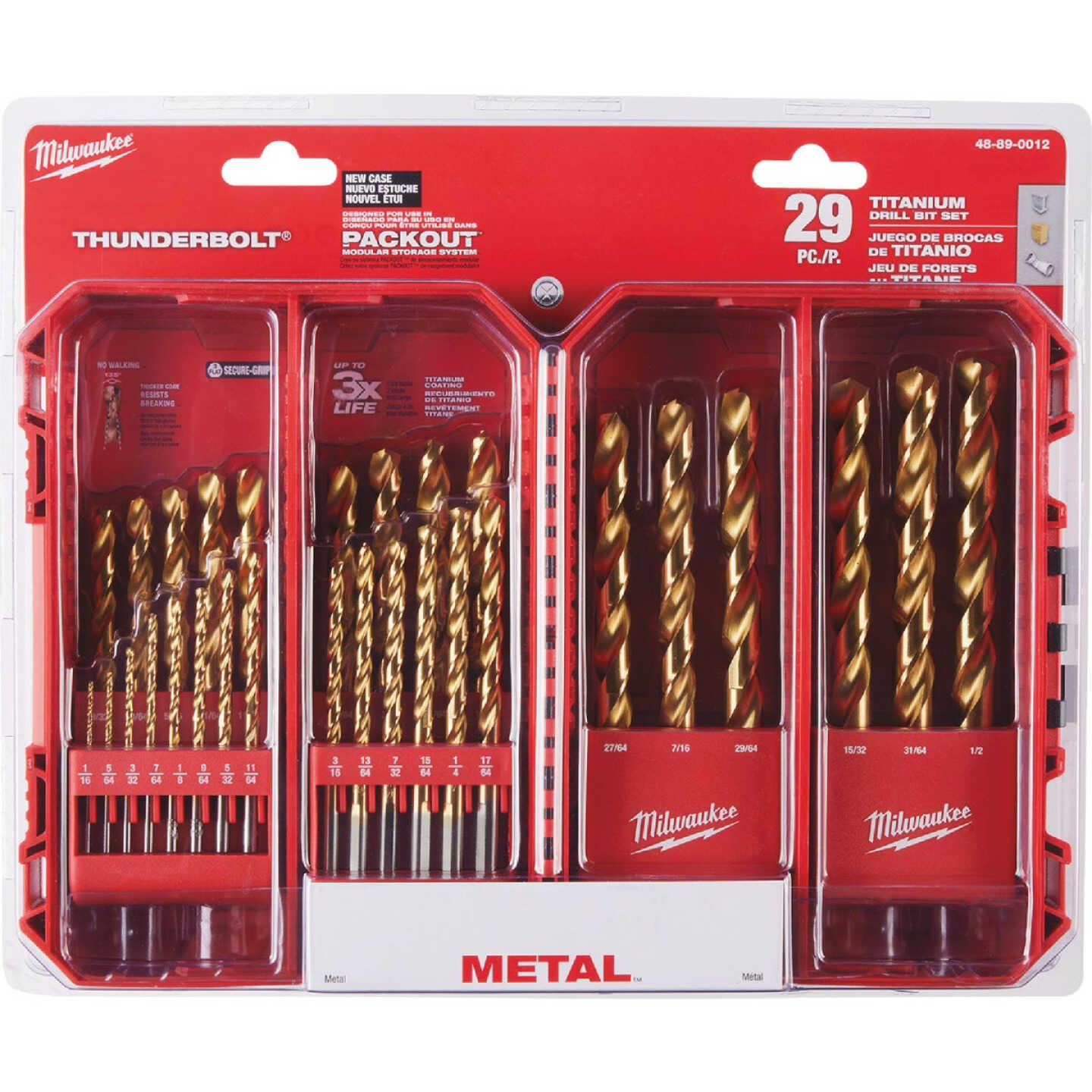 Milwaukee THUNDERBOLT 29-Piece Titanium Drill Bit Set, 1/16 In. thru 1/2 In. Image 4