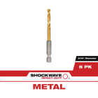 Milwaukee SHOCKWAVE RED HELIX Impact Duty 3/16 In. Titanium Hex Shank Drill Bit (5-Pack) Image 1