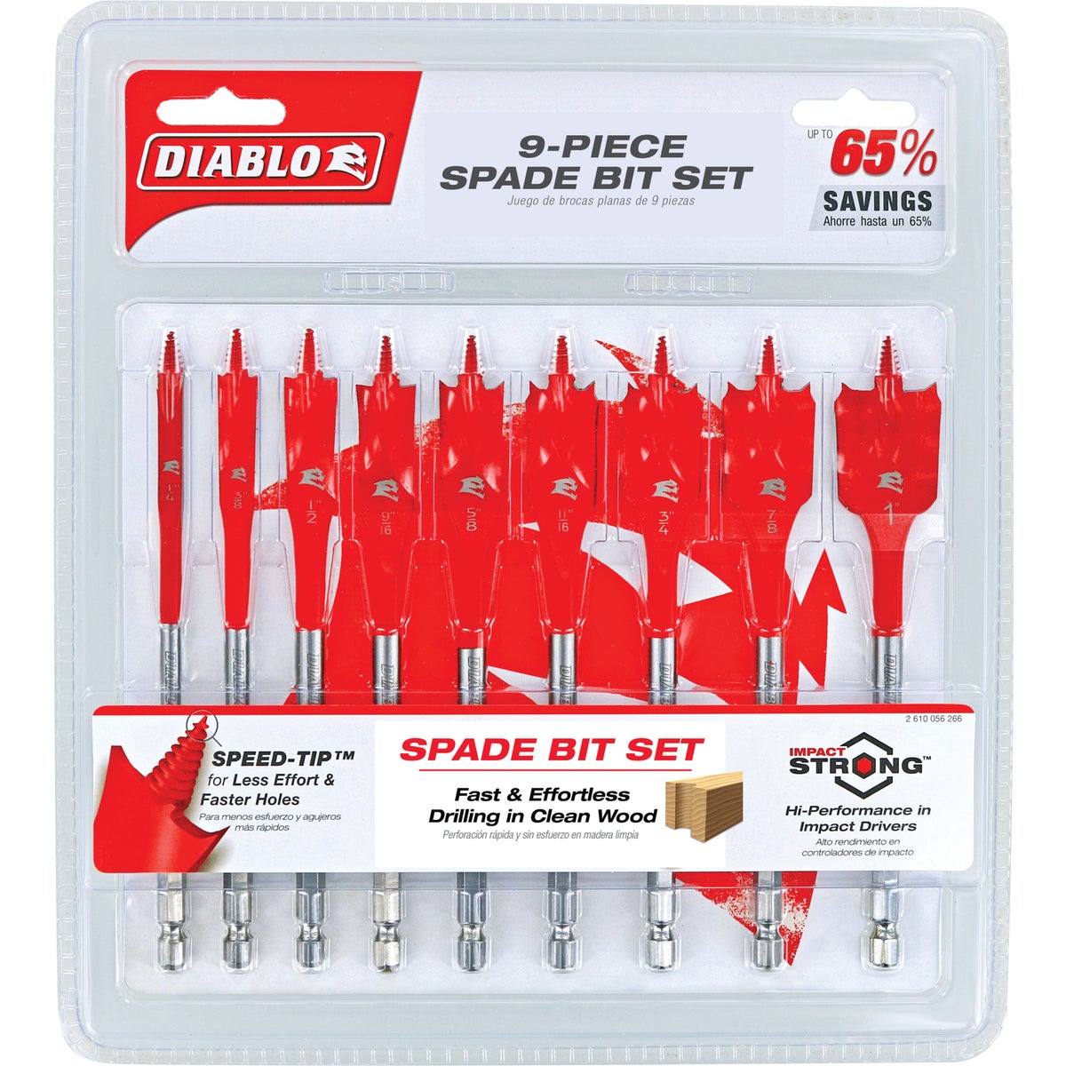 Diablo SPEEDemon Spade Bit Set (9-Piece) Image 2