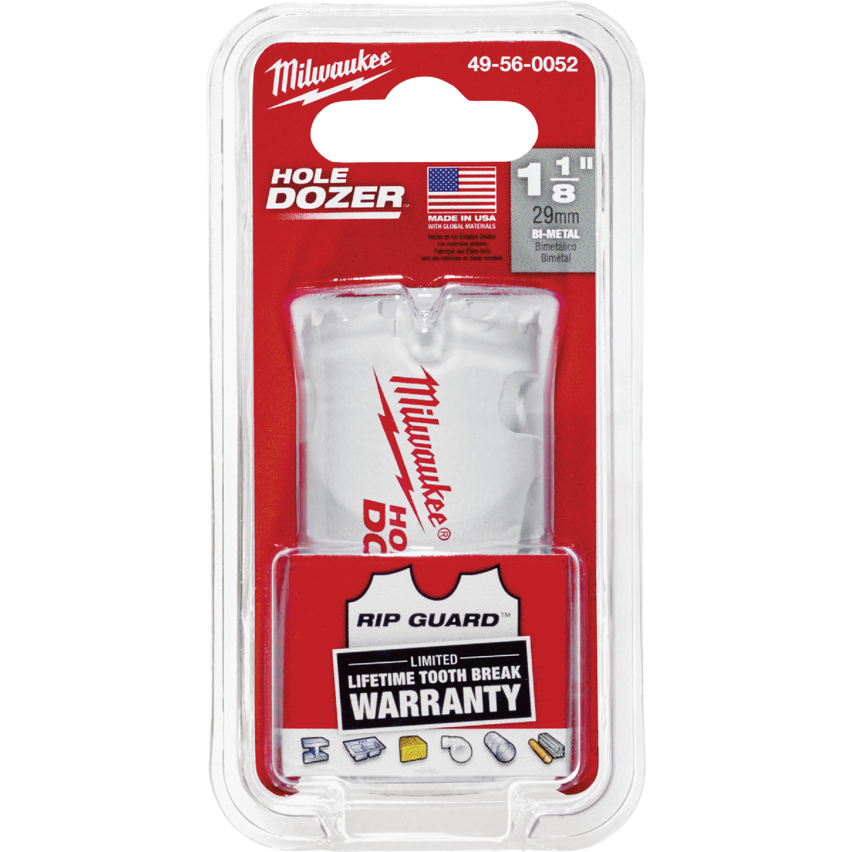 Milwaukee HOLE DOZER 1-1/8 In. Bi-Metal Hole Saw Image 1