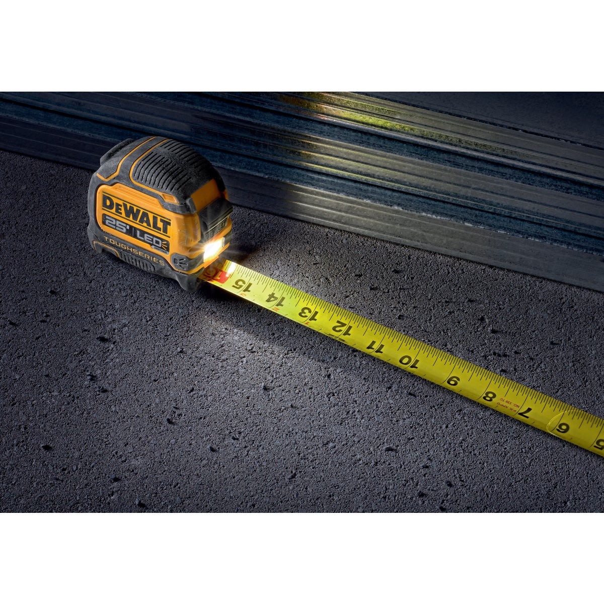 DEWALT TOUGHSERIES 25 Ft. Tape Measure with LED Light Image 2