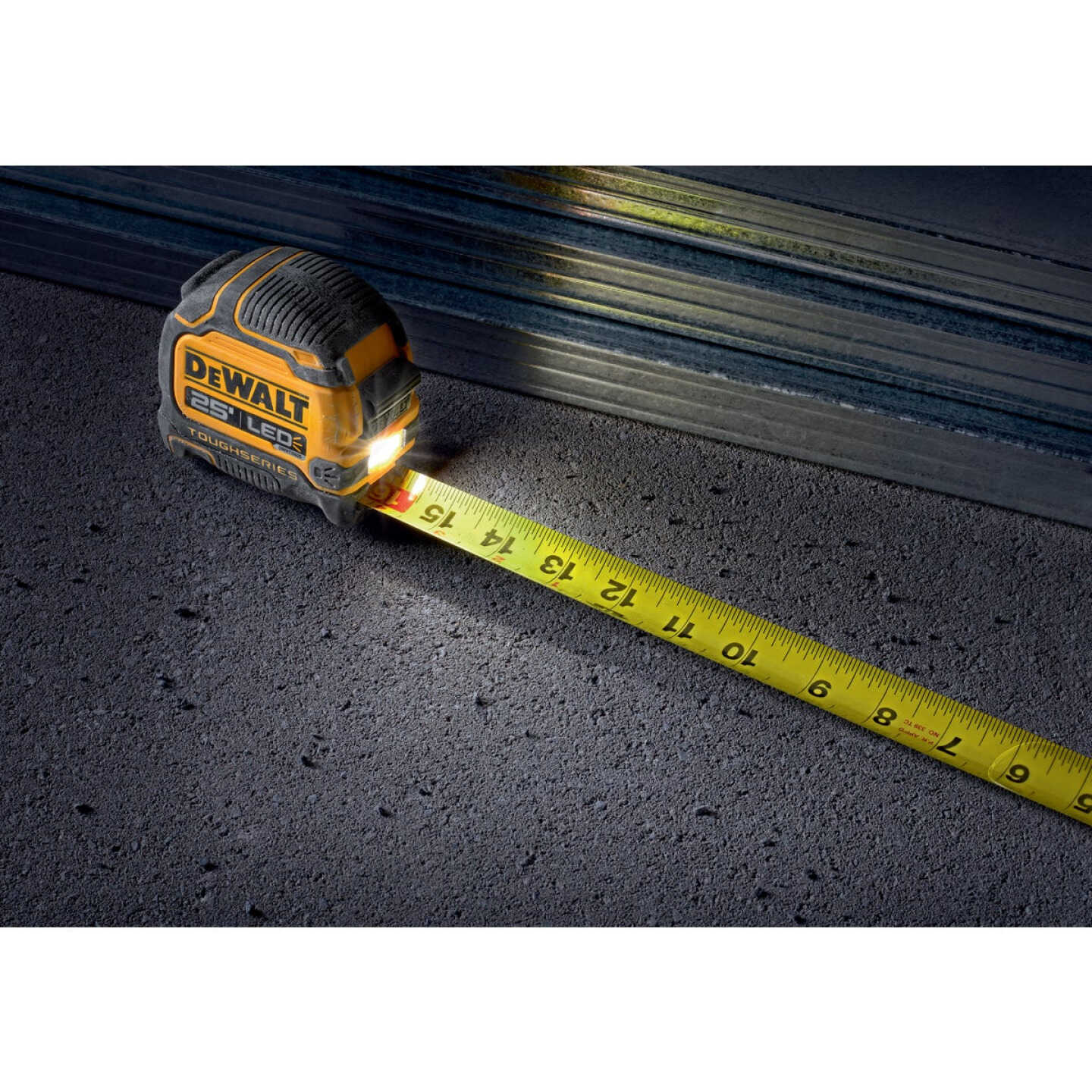 DEWALT TOUGHSERIES 25 Ft. Tape Measure with LED Light Image 2