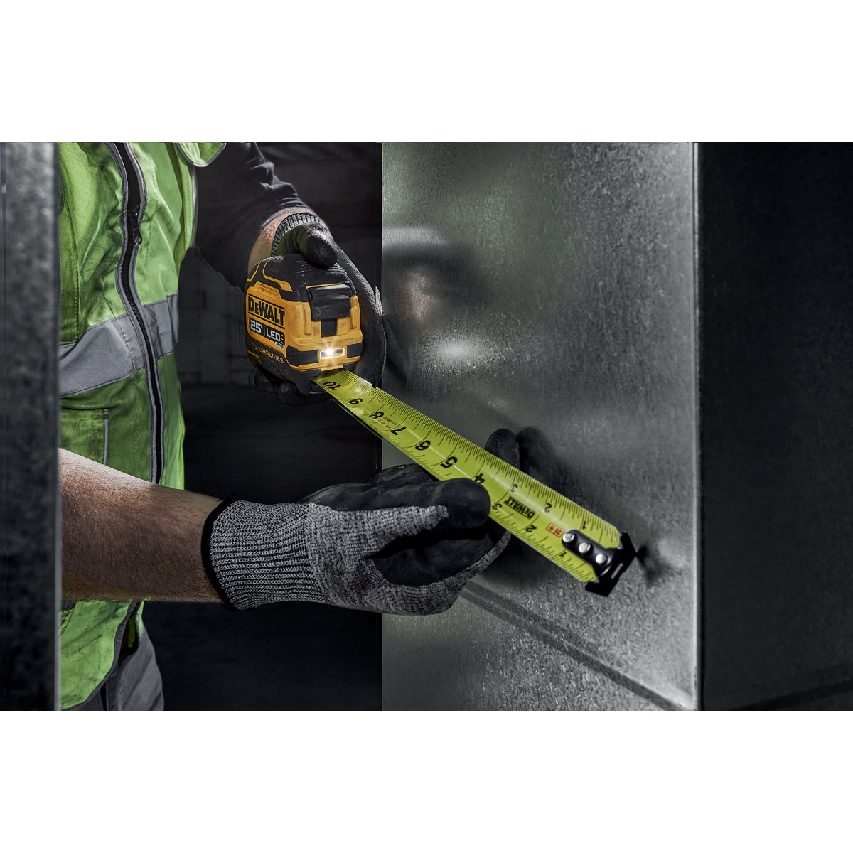 DEWALT TOUGHSERIES 25 Ft. Tape Measure with LED Light Image 3