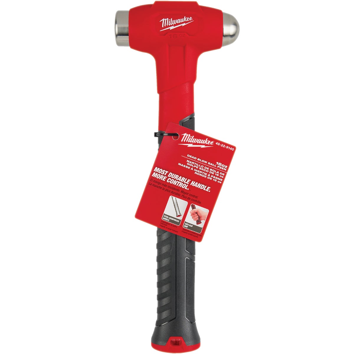 Milwaukee 16 Oz. Dead Blow Ball Peen Hammer Image 6