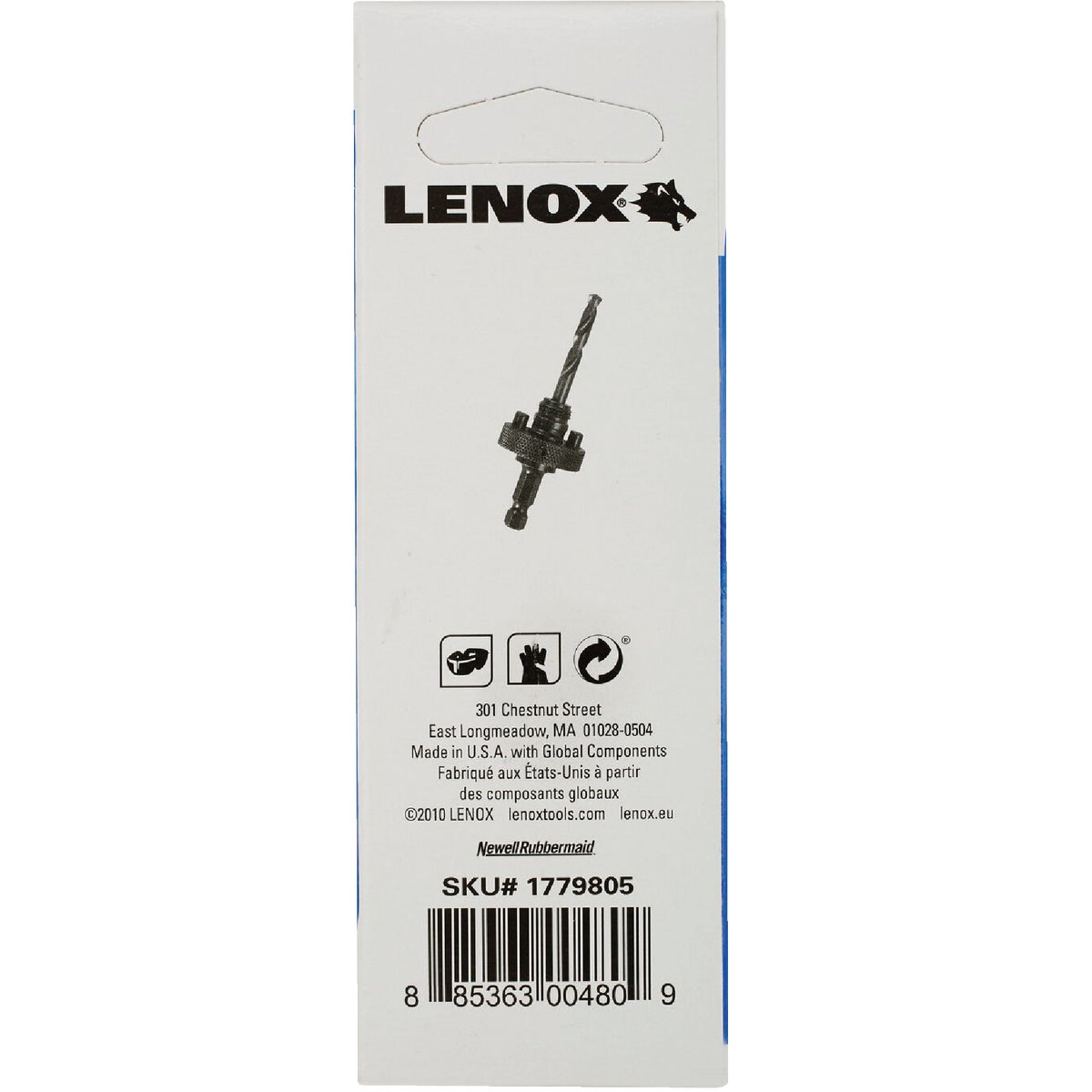 Lenox 3/8 In. Hex Shank Hole Saw Mandrel with 3-1/4 In. Pilot Drill Bit Image 3