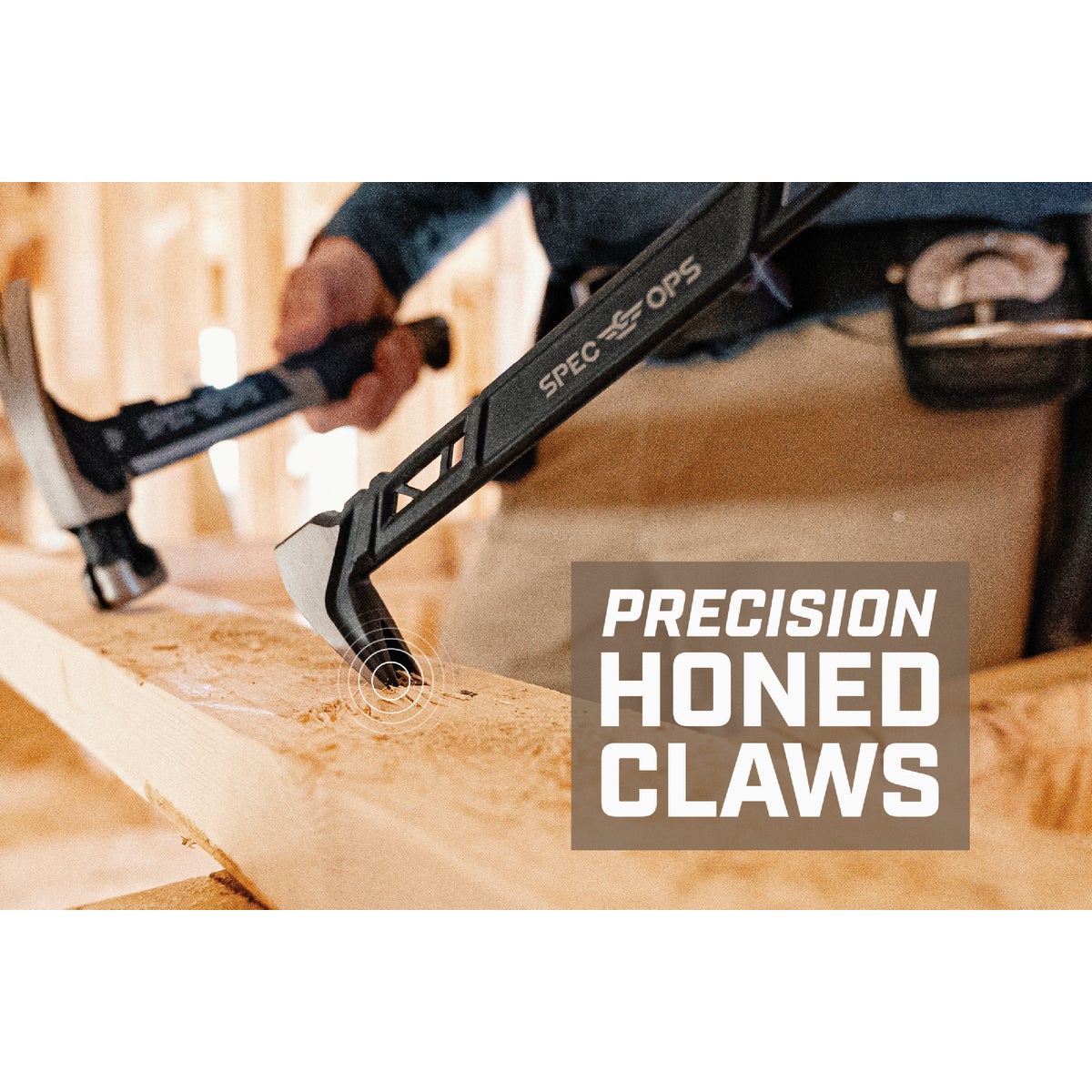 Spec Ops 10 In. High-Carbon Steel Nail Puller Cats Paw Pry Bar Image 4