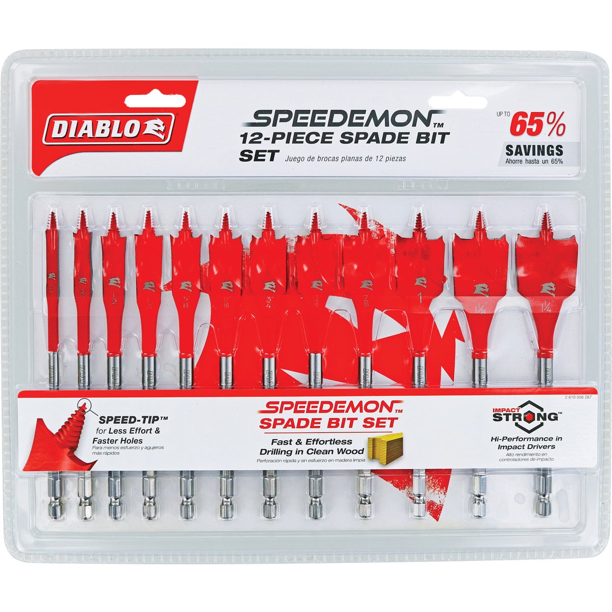 Diablo SPEEDemon Spade Bit Set (12-Piece) Image 2