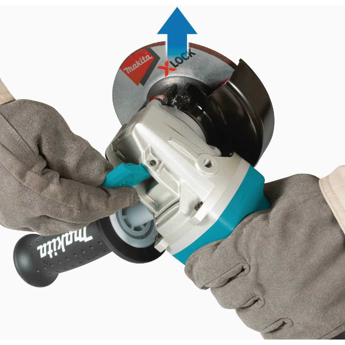 Makita 4-1/2 In. 7.5-Amp X-LOCK Angle Grinder with Lock On Image 8