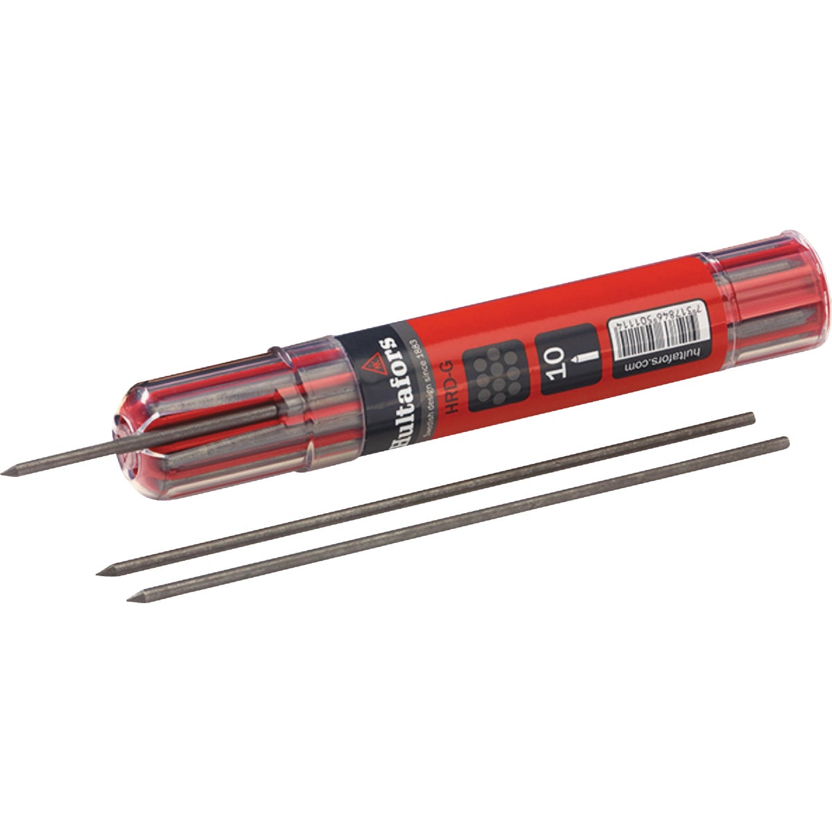 Hultafors Carpenter Pencil Refill with Smart Container, Graphite (10-Piece)